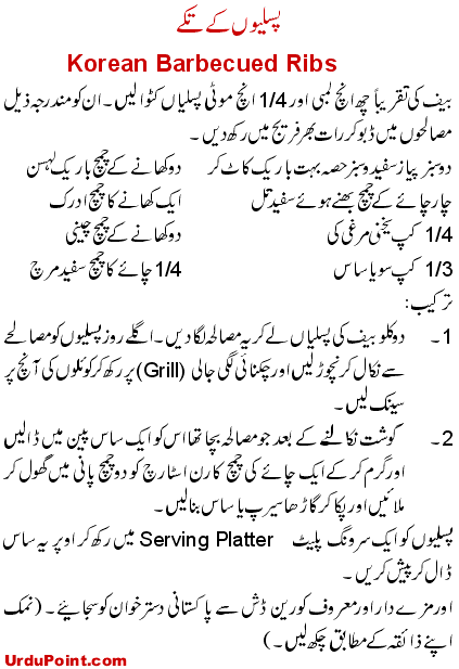Pasliyon Ka Tikka Recipe In Urdu
