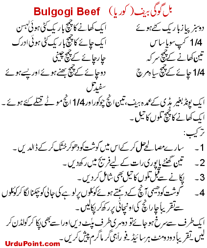 Bulgogi Beef Recipe In Urdu