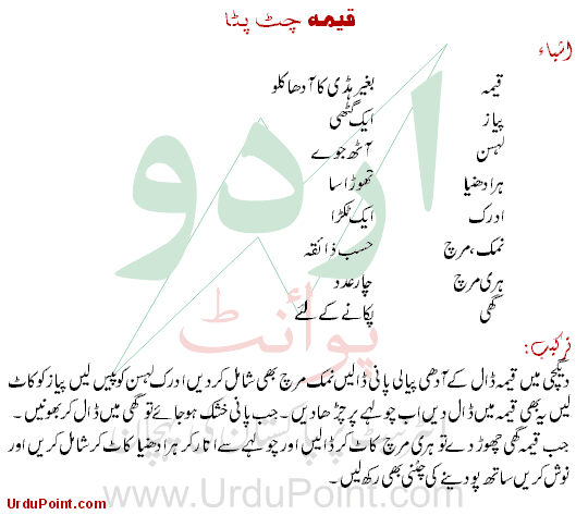 Keema Chatpata Recipe In Urdu