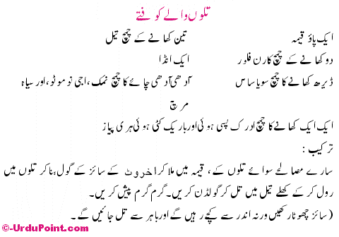 Till Wala Kofta Recipe In Urdu