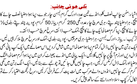 Fried Champ Recipe In Urdu