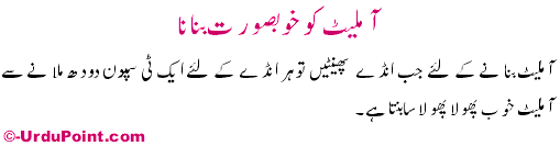 Omelette Recipe In Urdu